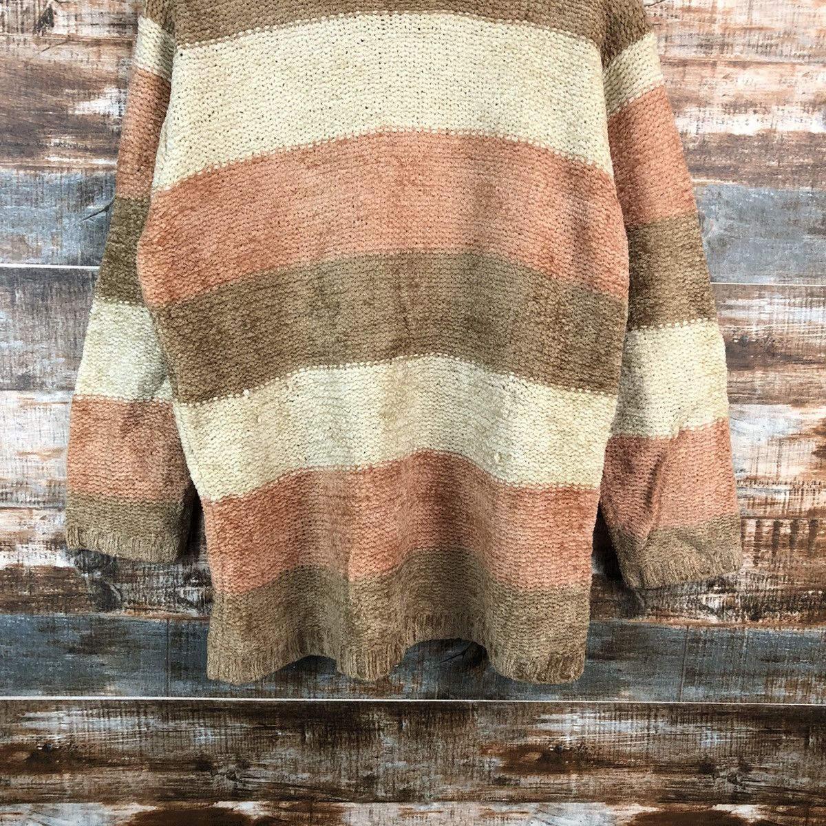 Homespun Knitwear Grandpas Present Brown Stripe Knitwear #A2500 Size US M / EU 48-50 / 2 - 3 Thumbnail