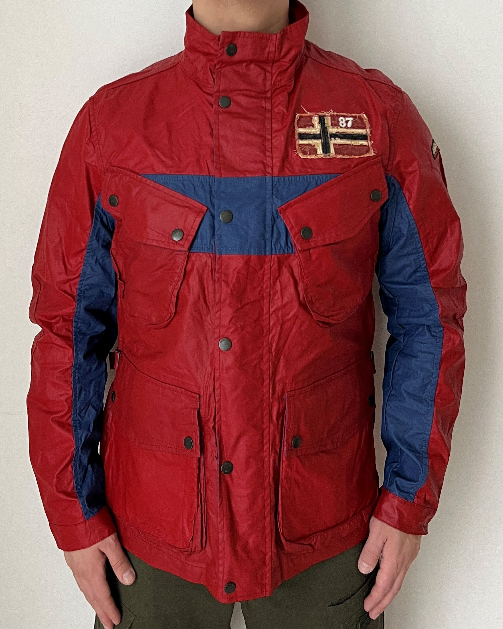 Napapijri NAPAPIJRI JACKET 100% LINEN WITH WATER-REPELLENT TREATMENT Size US M / EU 48-50 / 2 - 1 Thumbnail