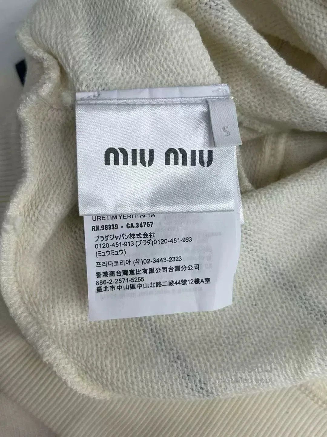 Miu Miu Miumiu Striped Long Sleeve Polo Shirt. Size S / US 4 / IT 40 - 4 Thumbnail