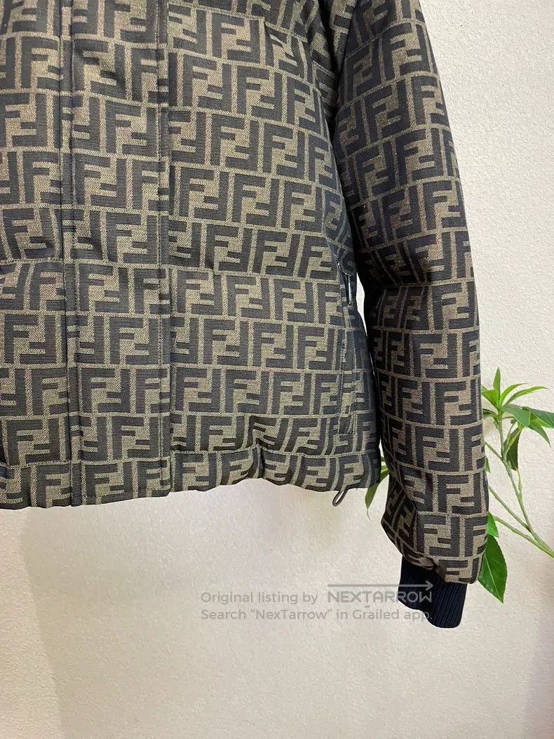 Fendi Fendi Classic Old Flower Logo Full-Print Hooded Down Jacke Size XS / US 0-2 / IT 36-38 - 4 Thumbnail