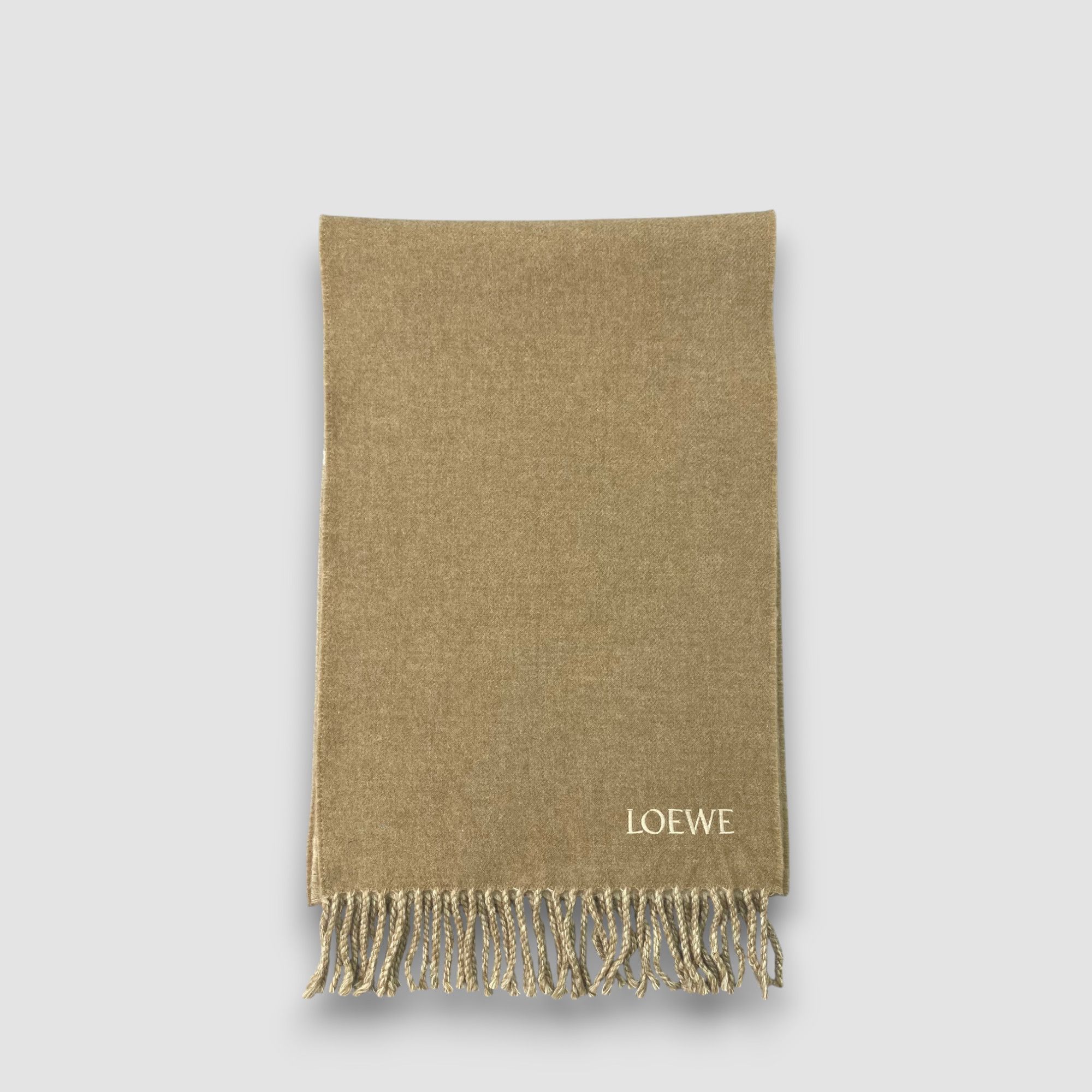 Loewe Vintage Loewe Scarf Muffler Wool Winter Fringe Neck Scarves Size ONE SIZE - 2 Thumbnail