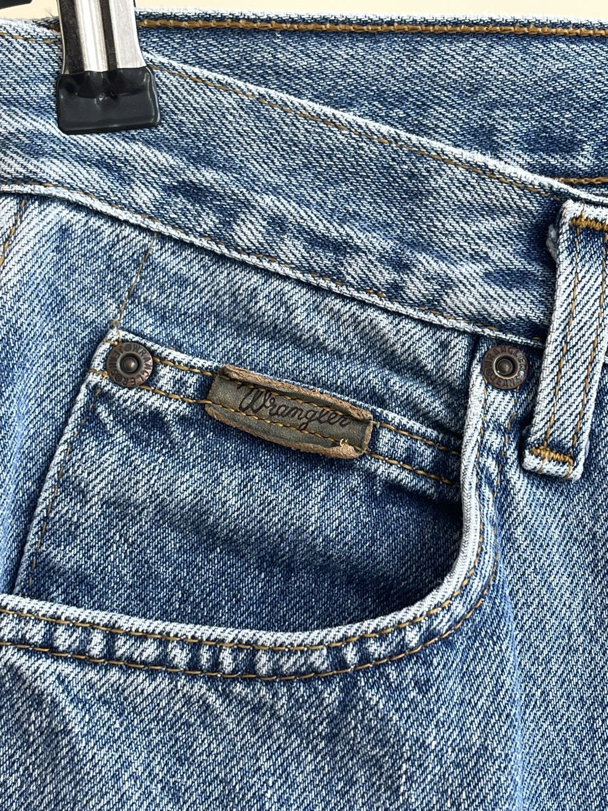 Wrangler Ohio High Rise Tapered Cut Relaxed Fit Mom Denim Jeans 90s Size 26" / US 2 / IT 38 - 5 Thumbnail