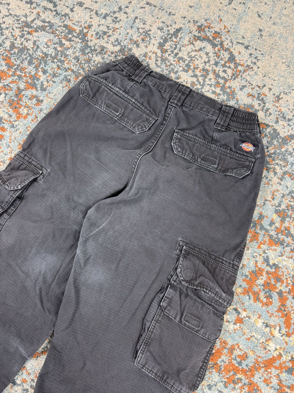 Dickies × Vintage Vintage 90s Dickies ripstop baggy cargo workwear pants faded Size US 26 / EU 42 - 4 Thumbnail
