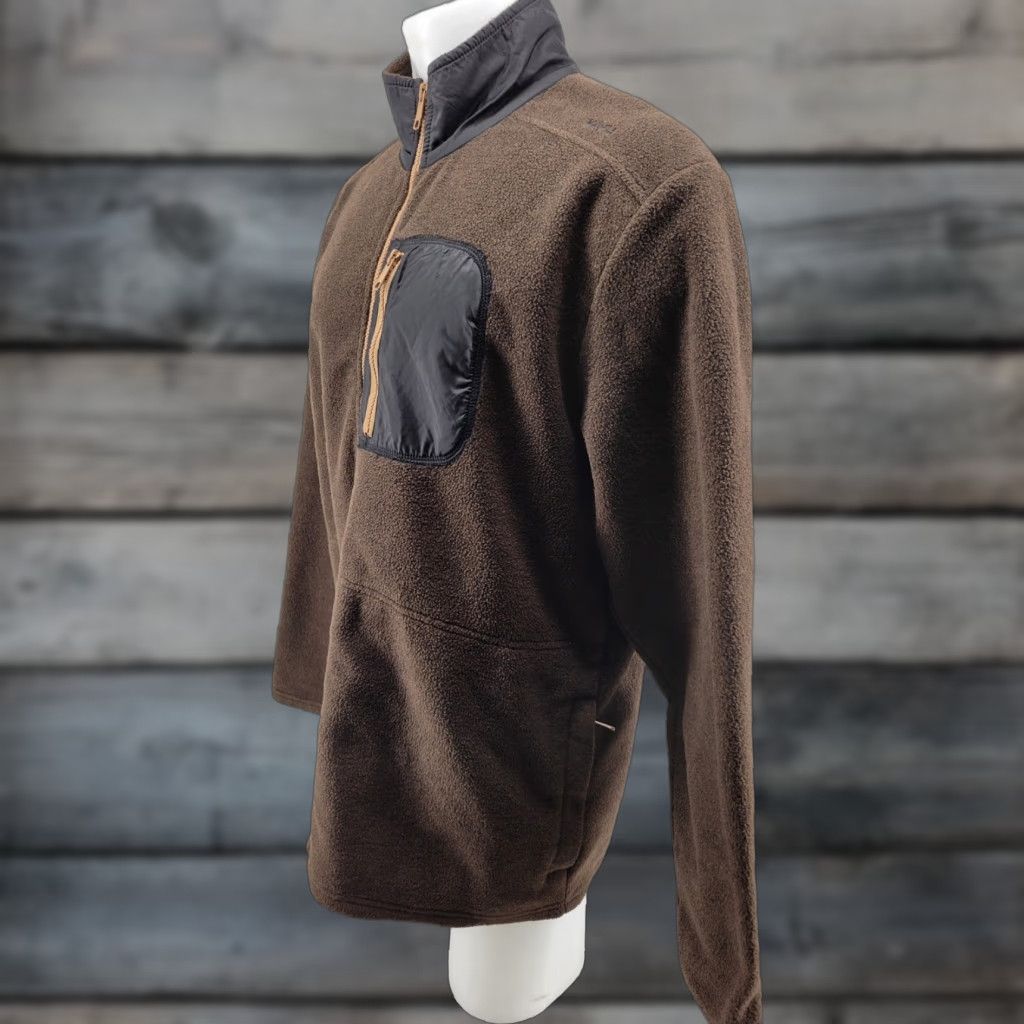 KAVU KAVU Fleece Jacket XL Brown Full Zip Outdoor Hiking Trail Mens Size US XL / EU 56 / 4 - 1 Thumbnail