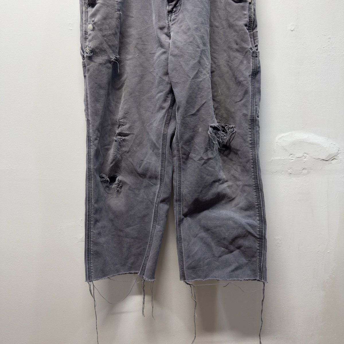 Carhartt Carhartt Thrashed Faded Distressed Pants ERD Grunge Chrome Size US 31 - 10 Thumbnail