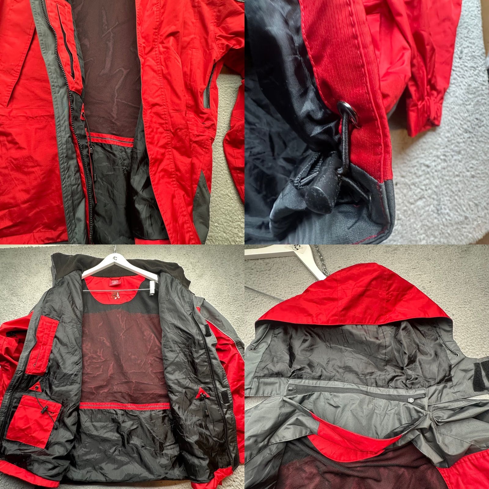 Marlboro VINTAGE Marlboro Red Star Jacket Mens XXL Shell Hooded Hiking Ski NO ZIPPER Long Pockets Solid Outdoor Casual Fall Spring Winter Size US XXL / EU 58 / 5 - 8 Thumbnail