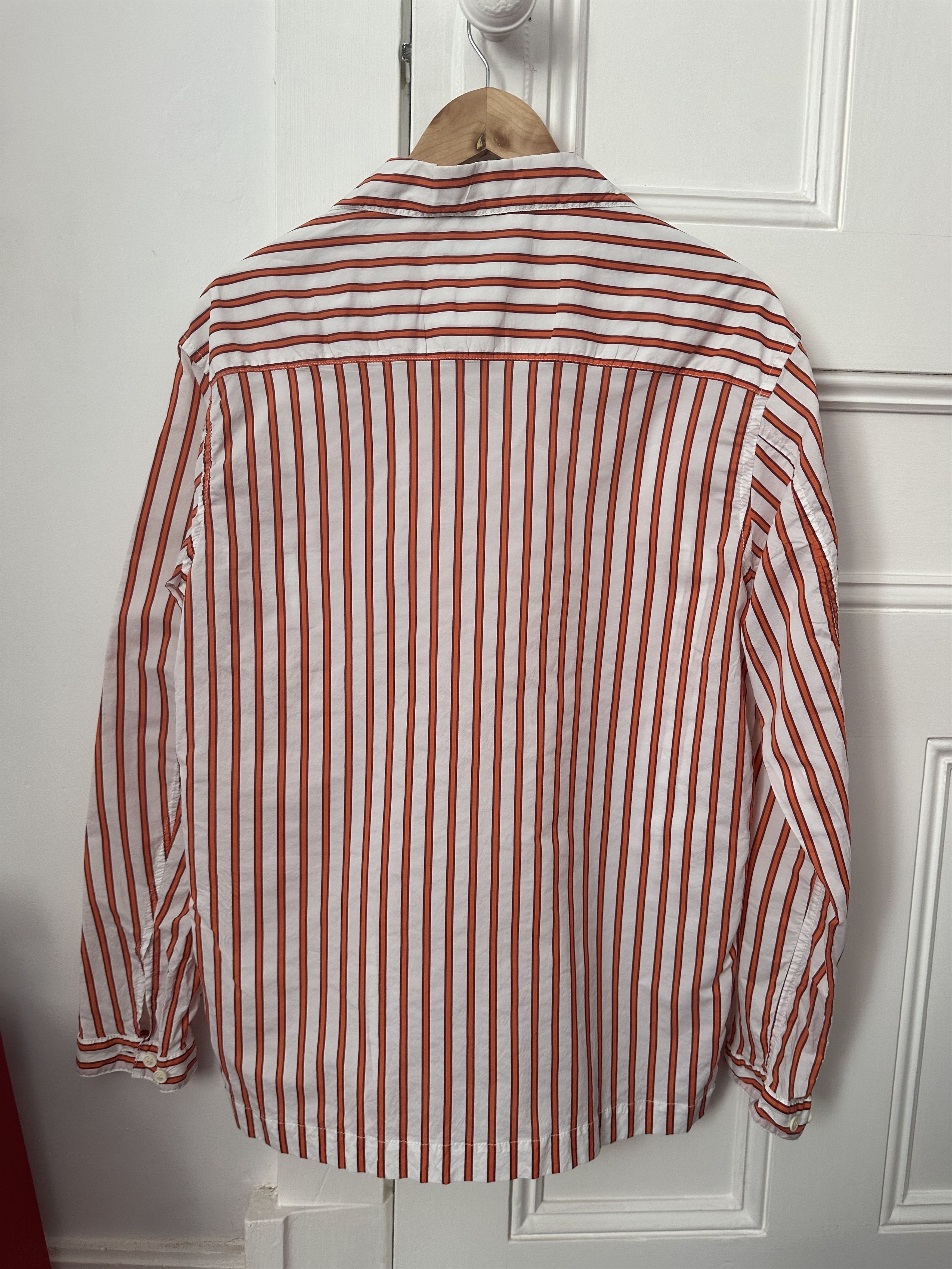 Sunnei Sunnei Regular Shirt in Cream with Red Stripes Size US M / EU 48-50 / 2 - 4 Thumbnail