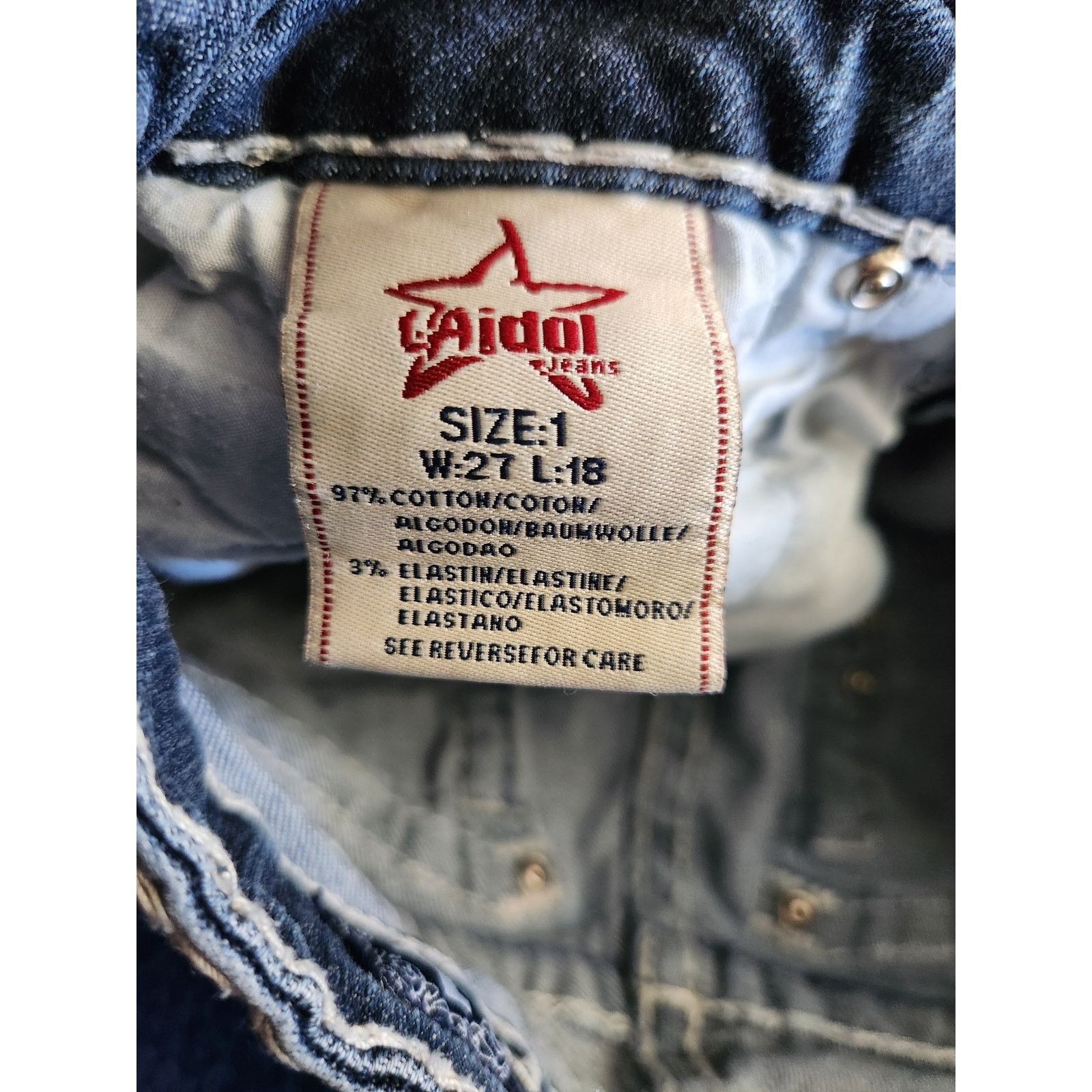 Other L.A Idol Women's Rhinestone Medium Wash Jeans-Sz1 Size 27" / US 4 / IT 40 - 9 Thumbnail