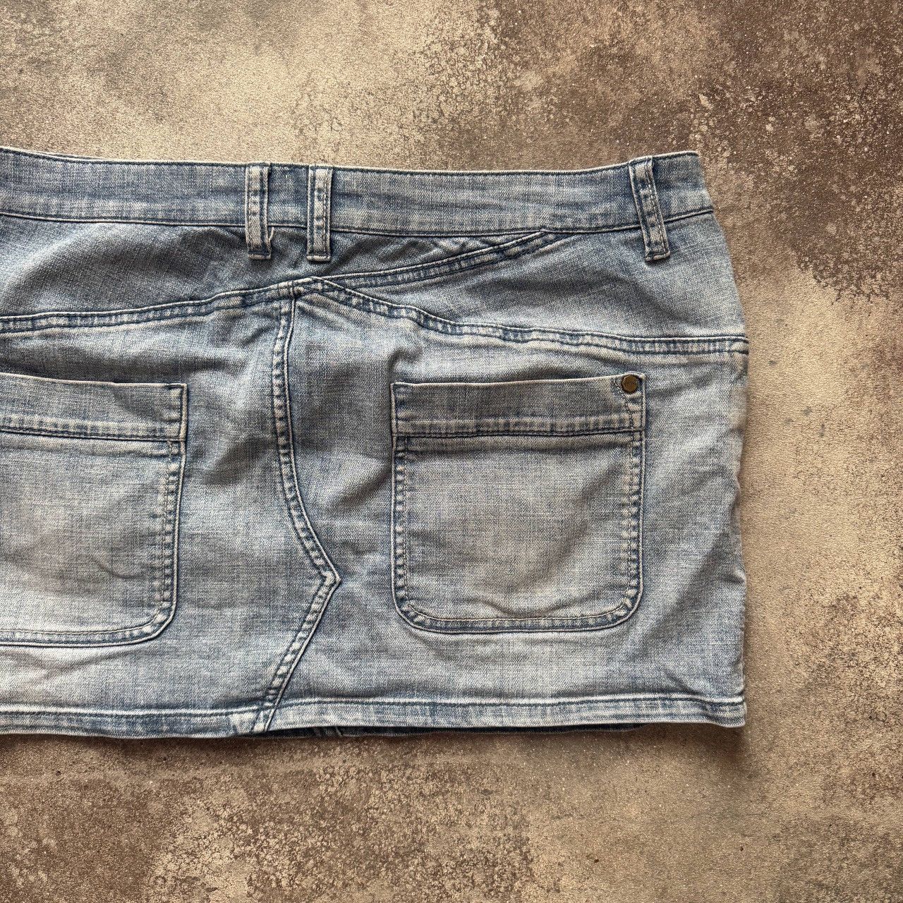 If Six Was Nine Animal Vintage Y2K Super Sexy Glam Washed Mini Skirt Size 31" - 8 Thumbnail