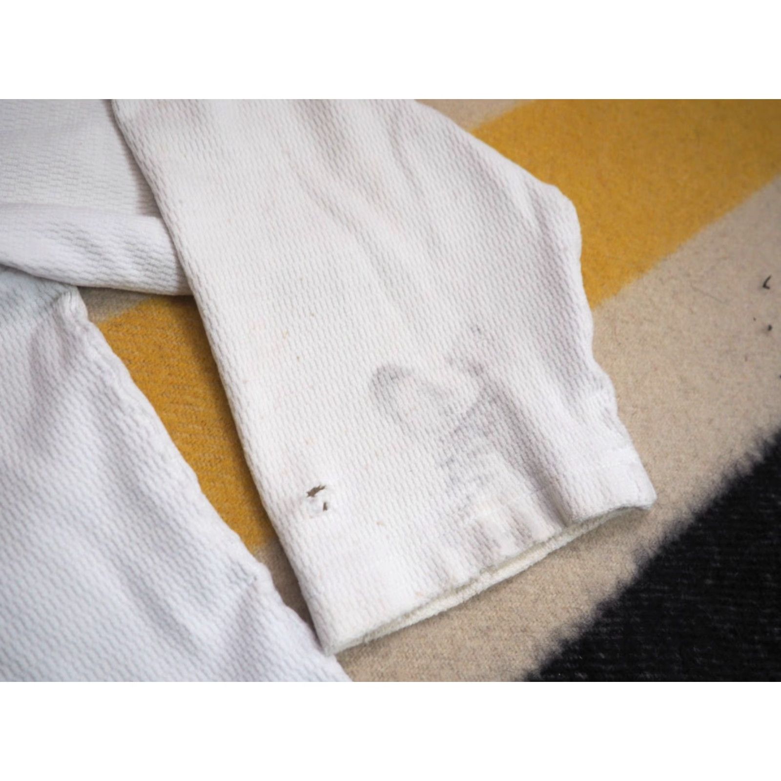 Vans VINTAGE Vans Grunge Distress 90s White Thermal L/S Henley Shirt 2XL Men Size US XXL / EU 58 / 5 - 8 Thumbnail