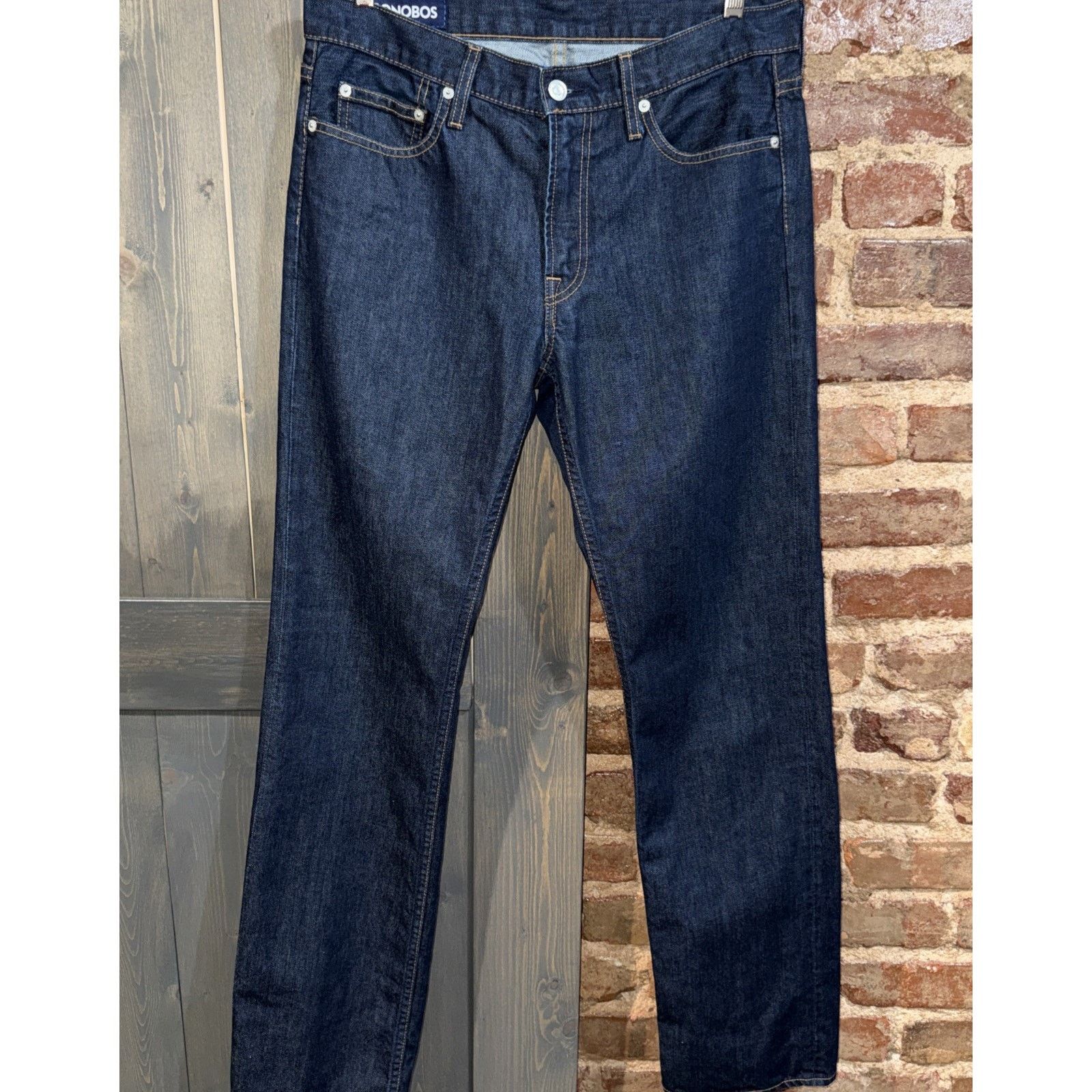 Bonobos Bonobos Dark Wash 31x32 Straight Leg White Oak Cone Denim Size US 32 / EU 48 - 1 Thumbnail