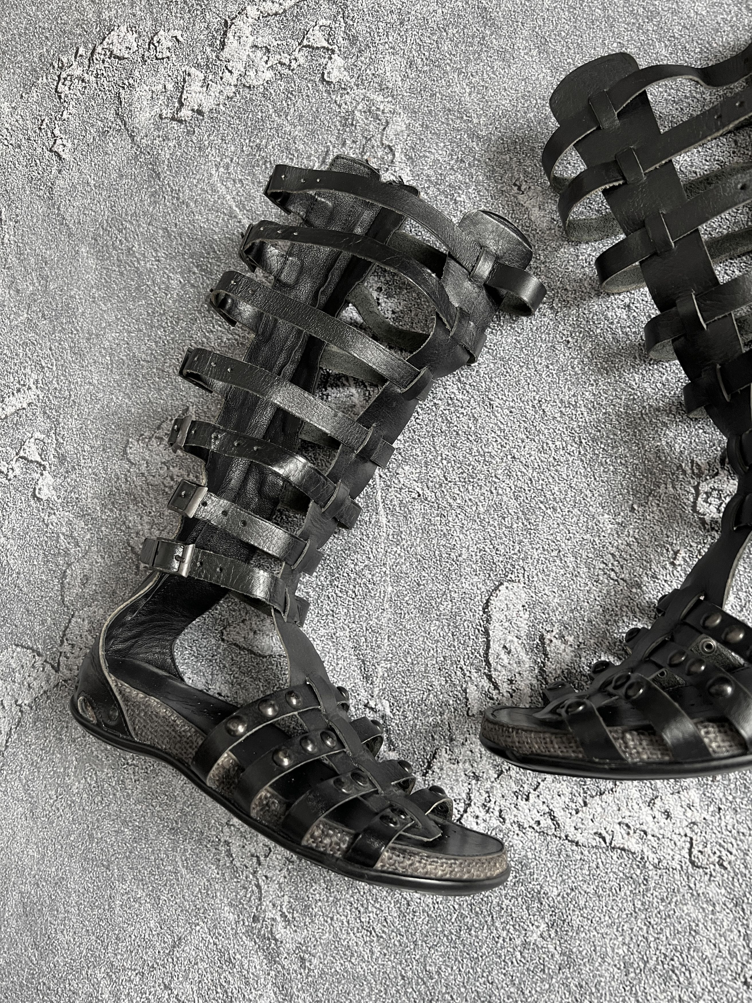 Vintage Vintage gothic boots grunge avant garde Y2K leather Size US 5.5 / IT 35.5 - 8 Thumbnail