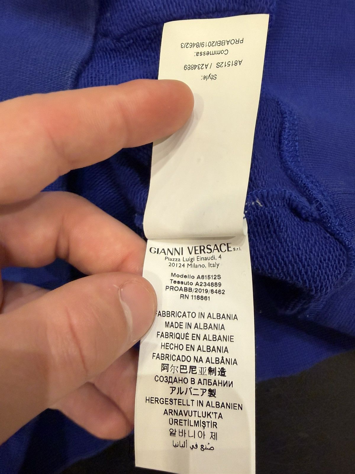 Versace Versace Hoodie - Blue Size US XXL / EU 58 / 5 - 5 Thumbnail