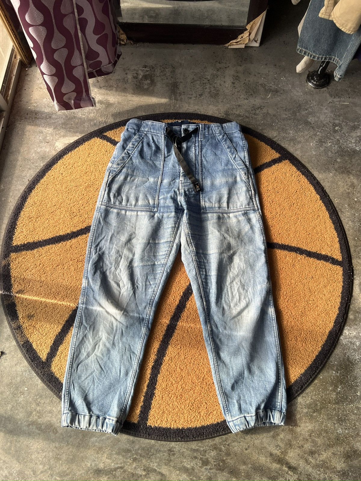 go slow caravan 🔥Go Slow Caravan Denim Sweatpant Jogger Size US 32 / EU 48 - 1 Thumbnail
