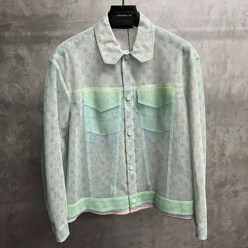 Louis Vuitton Louis Vuitton Multicolor organza full-print logo jacket 25 Size US S / EU 44-46 / 1 - 1 Thumbnail