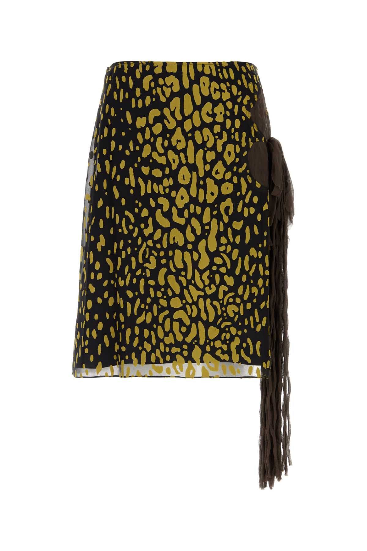 Salvatore Ferragamo Embellished Silk Blend Skirt Size 26" / US 2 / IT 38 - 1 Thumbnail