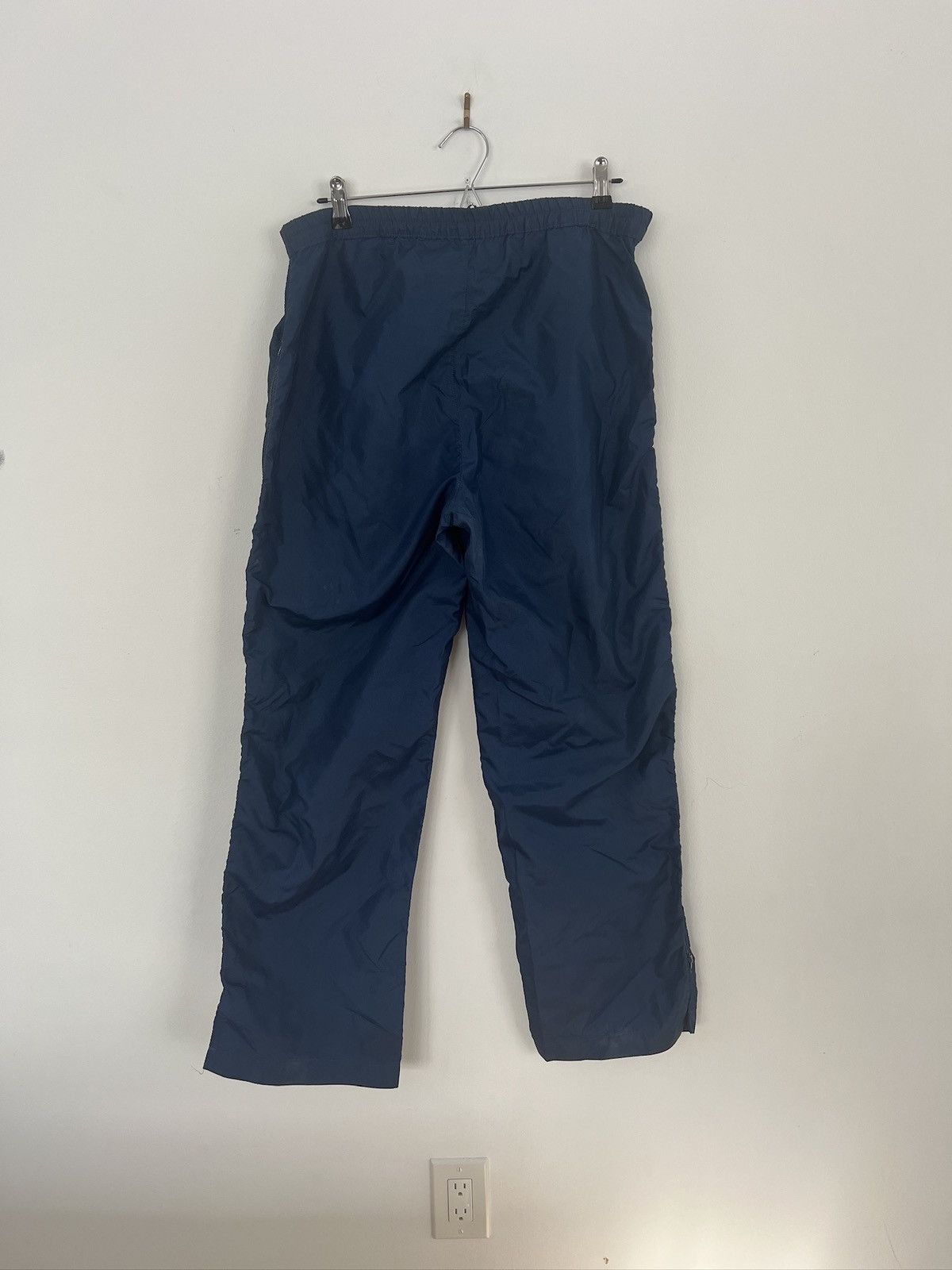 Nike Vintage 70s/80’s Nike Side Zip Track Pants Navy LG Size US 34 / EU 50 - 1 Thumbnail