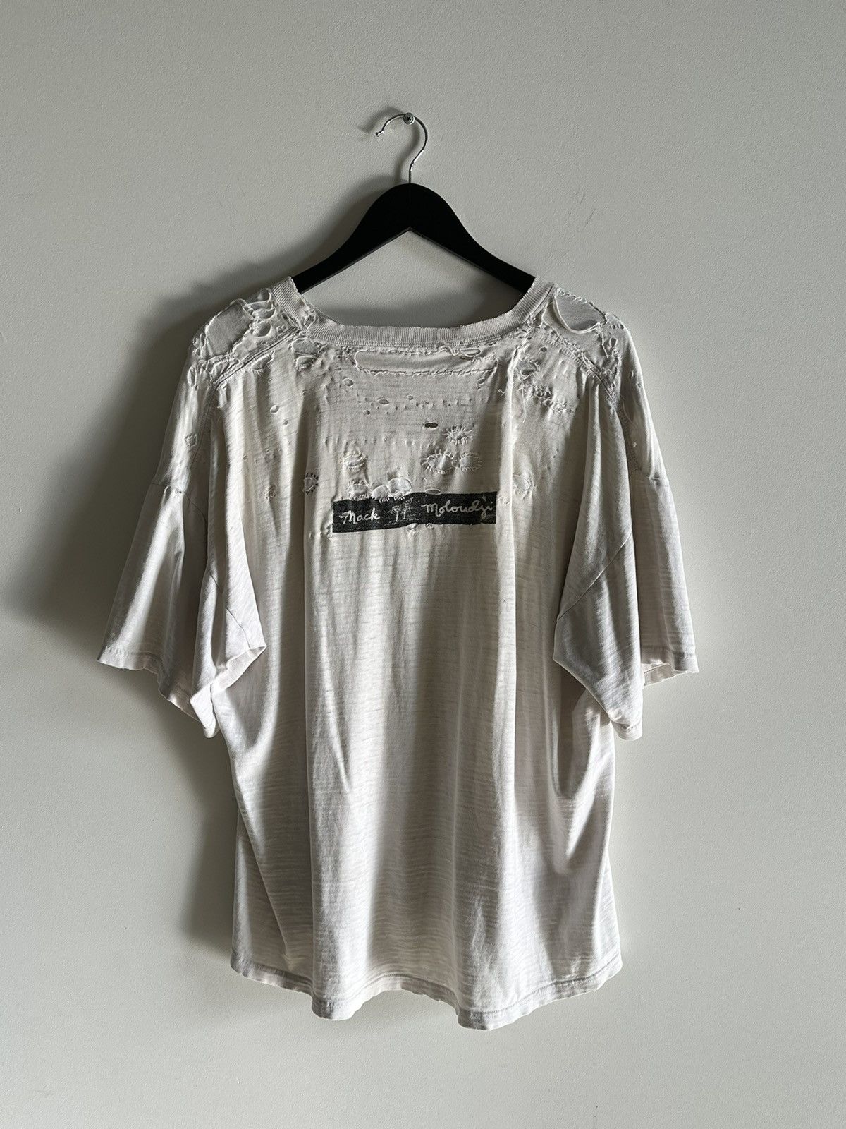 Vintage Vintage Restored Thrashed T-shirt repairs throughout Size US XL / EU 56 / 4 - 5 Thumbnail