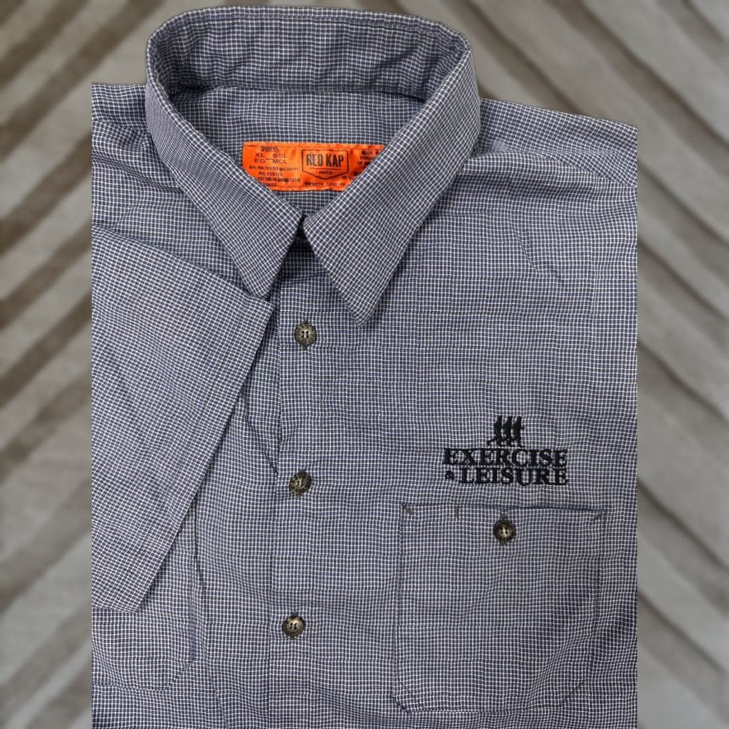 Red Kap VINTAGE Red Kap Shirt Men XLT Tall Check Button-Up Size US XL / EU 56 / 4 - 1 Thumbnail