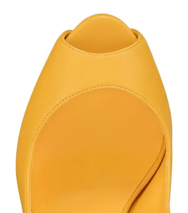 Christian Louboutin oc11z0425 Hot Chick Alta 120 Nappa Lining in Pollen Size US 6.5 / IT 36.5 - 4 Thumbnail