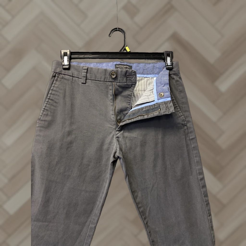 Banana Republic VINTAGE Banana Republic Men's Chino Pants Skinny Slim Casual 30 Gray Modern Size US 30 / EU 46 - 1 Thumbnail