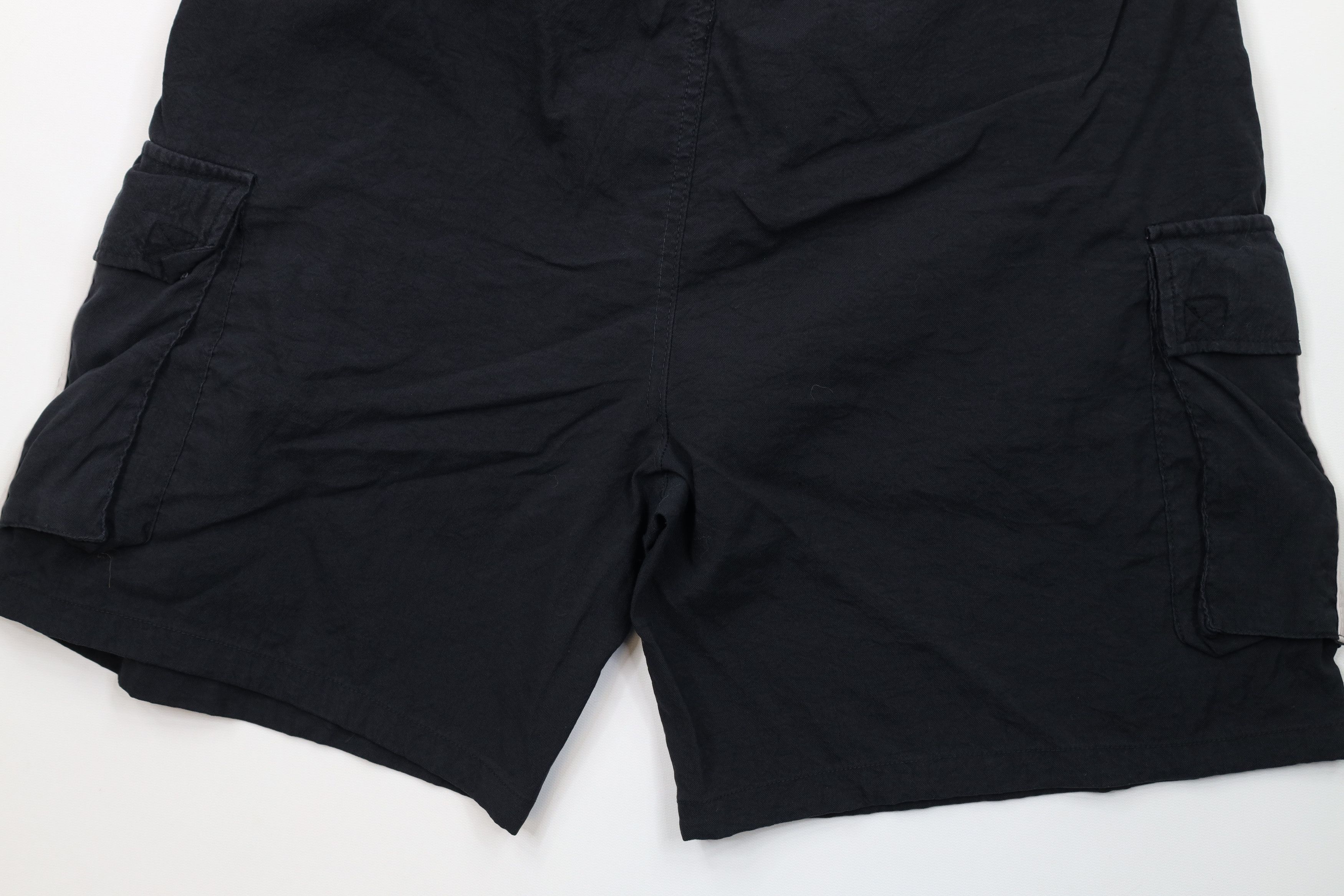 Adidas Vintage 90s Adidas Striped Cargo Shorts Black Polyester Size US 36 / EU 52 - 13 Thumbnail