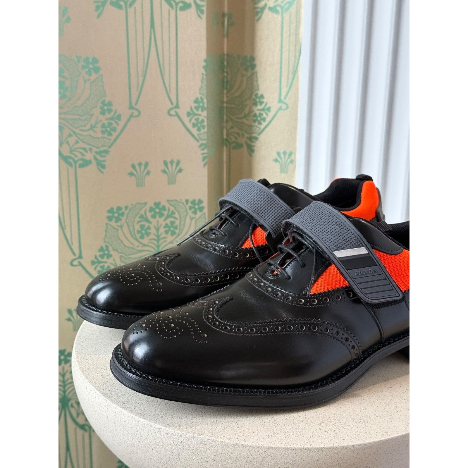 Prada Prada Runway Hybrid Leather Derby Wingtip Oxfords Sneakers Size US 10.5 / EU 43-44 - 9 Thumbnail