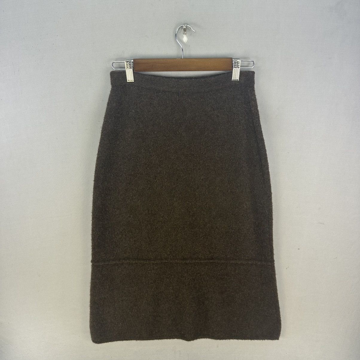 Other Vintage 90s Wool Midi Skirt Made in Italy Size 26” - 30” Size 29" - 4 Thumbnail