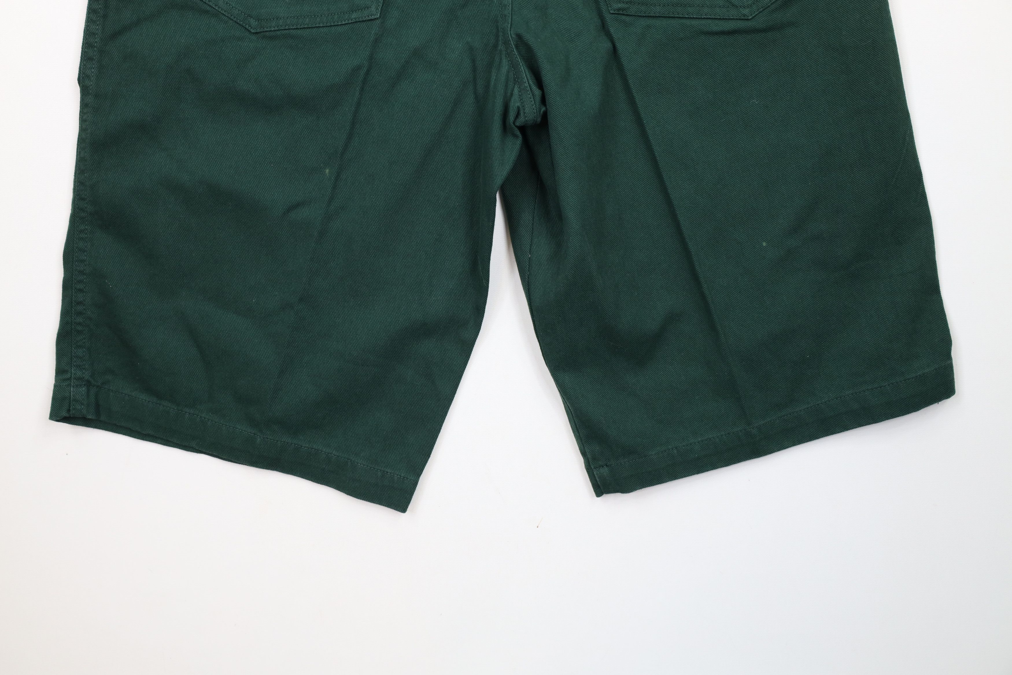 Vintage Deadstock Vintage 90s Streetwear Denim Shorts Jorts Green Size US 34 / EU 50 - 13 Thumbnail