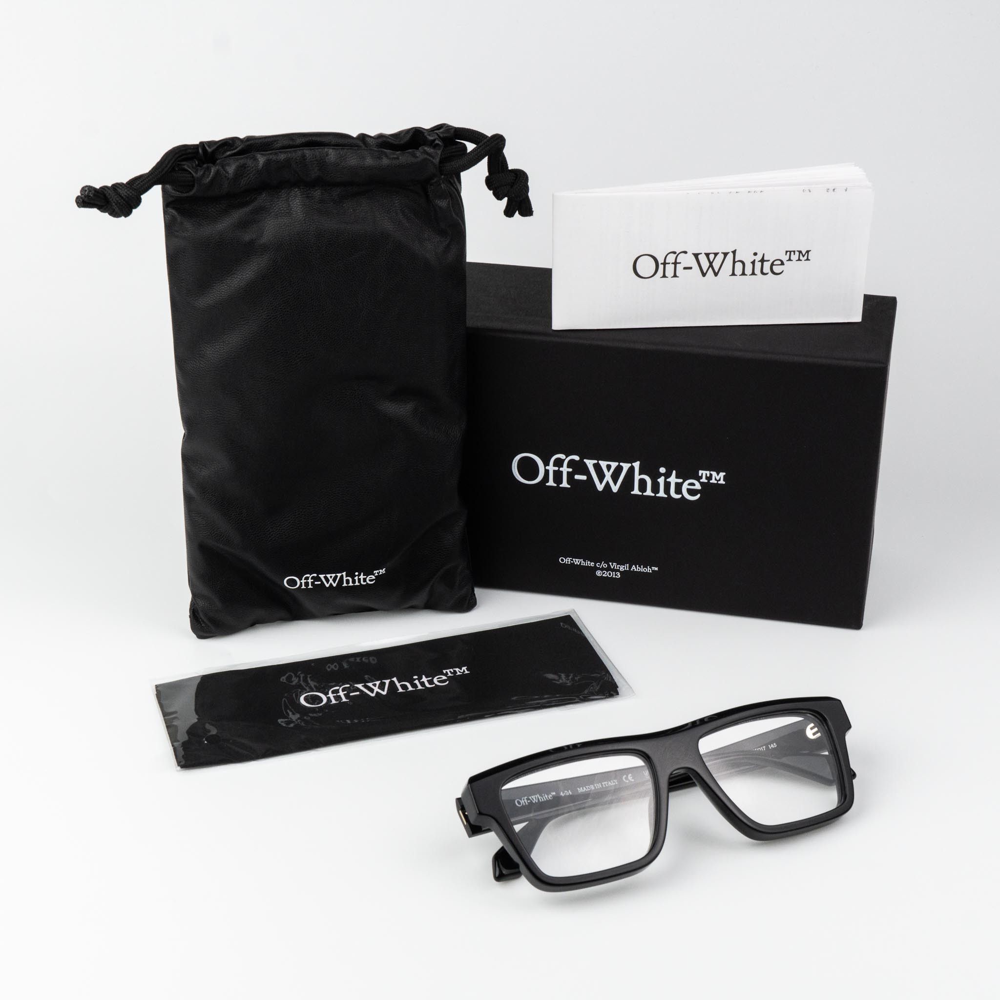 Off-White Off-White STYLE 7H Men Eyeglasses OERJ07H 1000 NEW AUTHENTIC Size ONE SIZE - 9 Thumbnail
