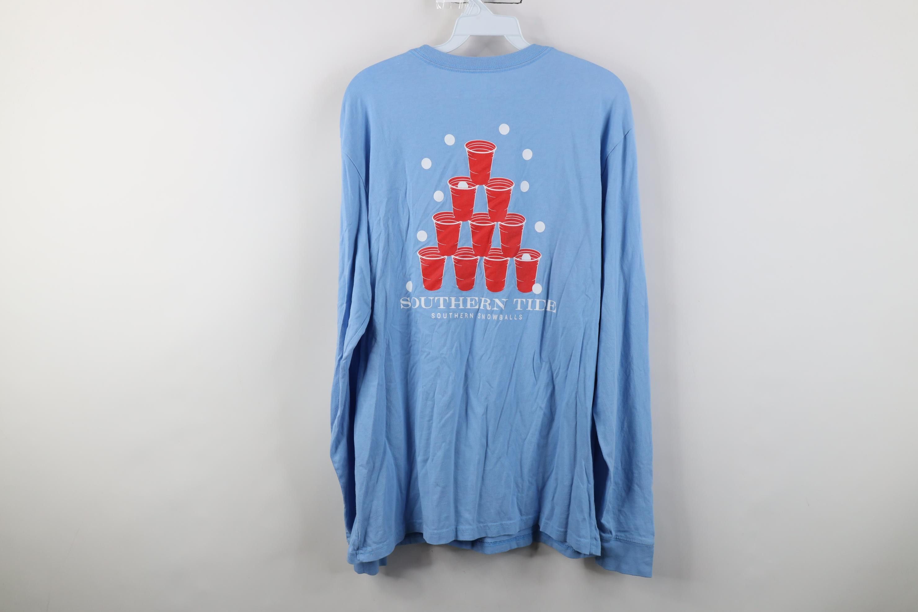 Southern Tide Southern Tide Beer Pong Pocket Long Sleeve T-Shirt Carolina Size US M / EU 48-50 / 2 - 12 Thumbnail