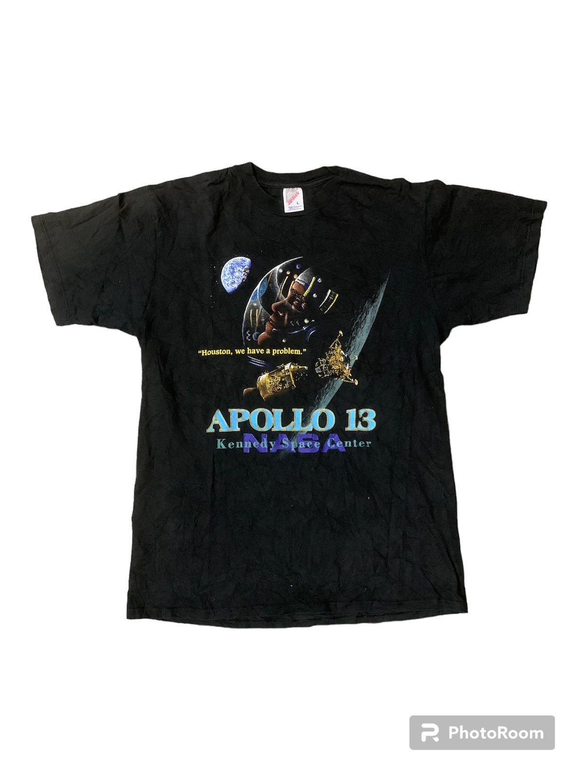NASA Vintage 90’s NASA Houston We Have A Problem Tee Size US L / EU 52-54 / 3 - 1 Thumbnail