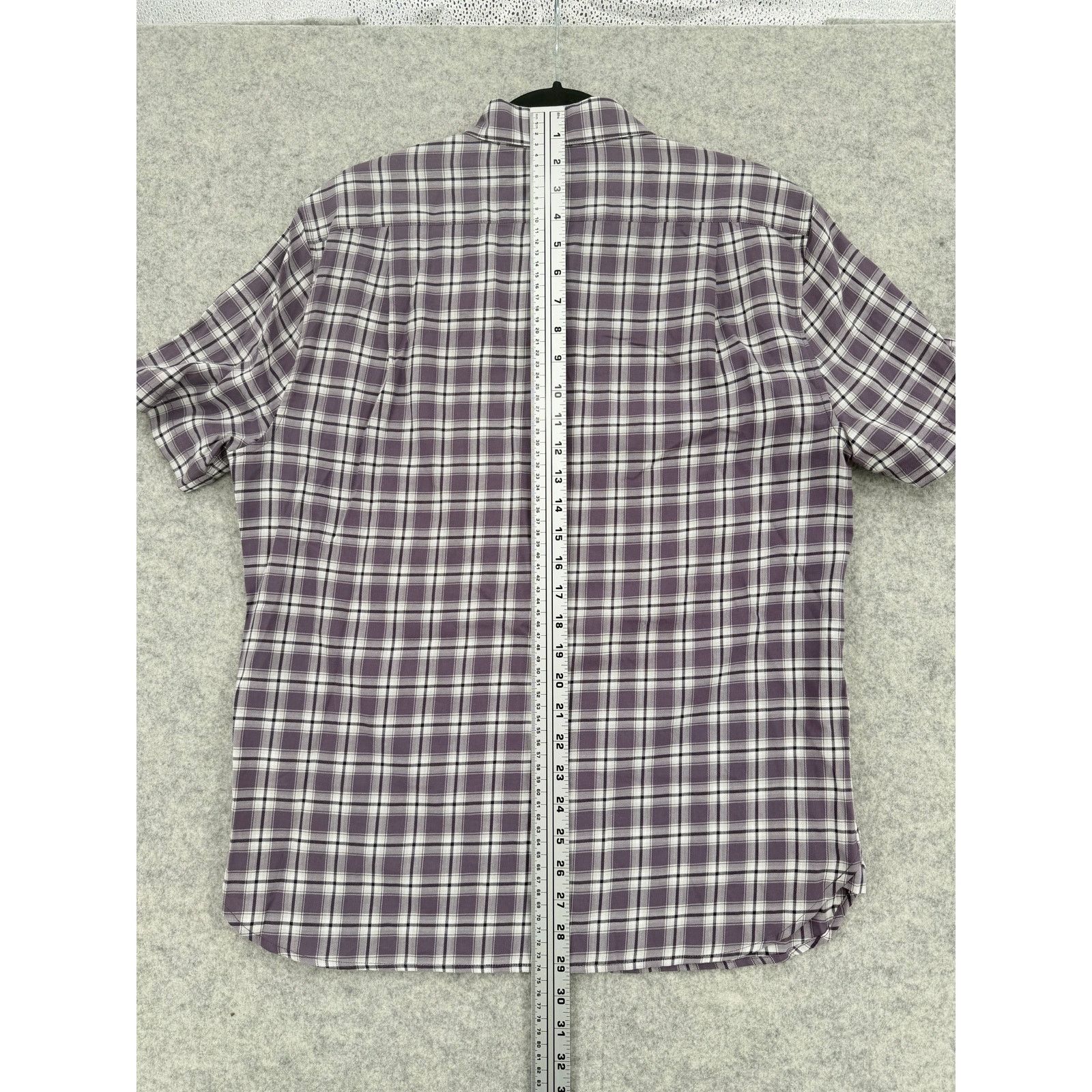 Vince NWT Vince Dusty Sky Purple Plaid Check Waterfront Shirt Size US M / EU 48-50 / 2 - 8 Thumbnail