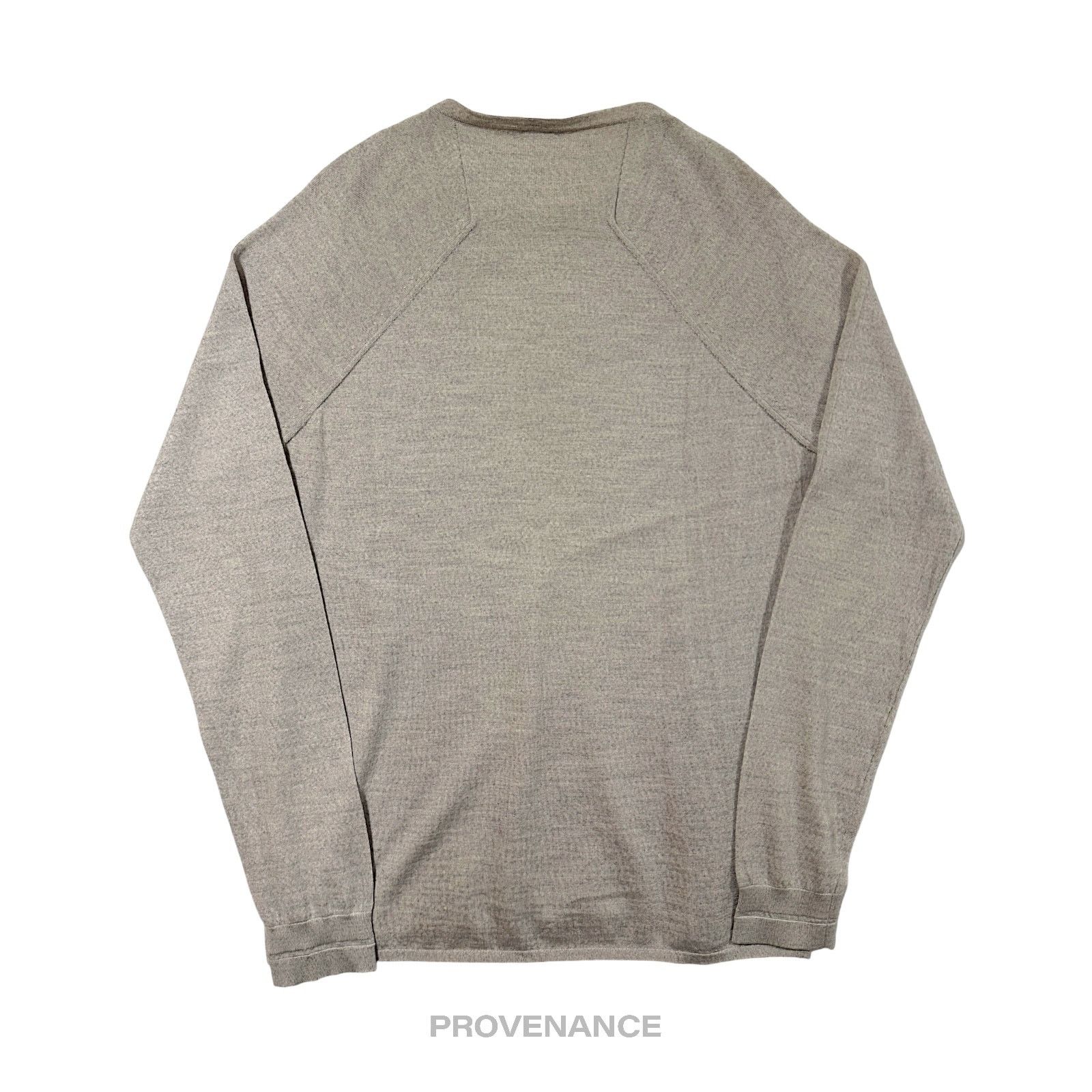 Balenciaga 🔴 Balenciaga Raglan Wool Sweater - Oatmeal S Size US S / EU 44-46 / 1 - 2 Thumbnail