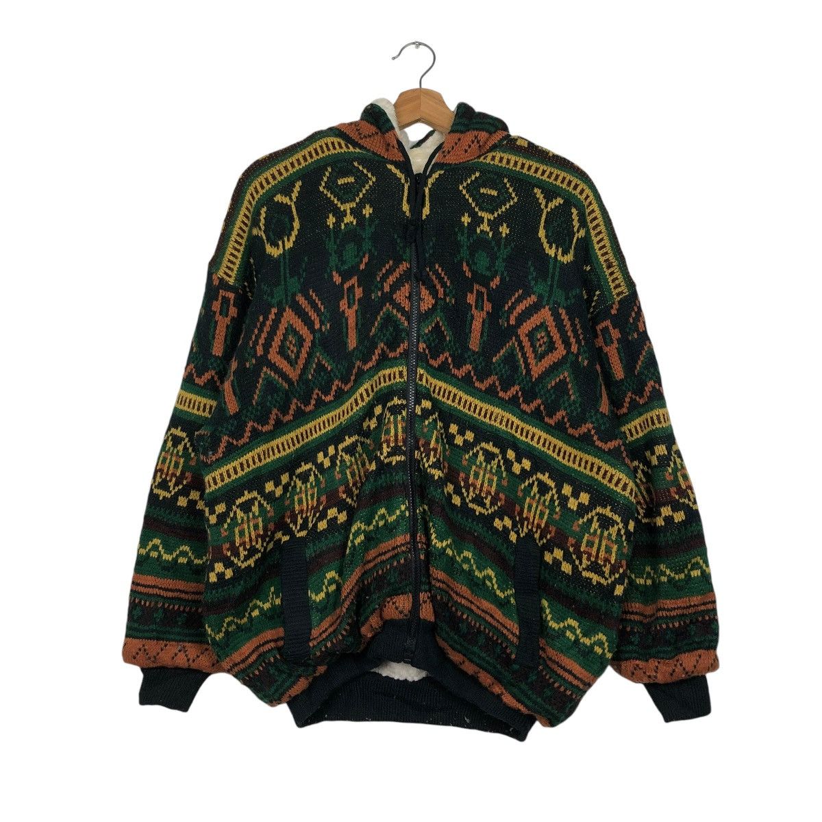 Japanese Brand 🔥VINTAGE BOMBER JACKET INDIAN BOSS NAVAJO NATIVE DESIGN Size US L / EU 52-54 / 3 - 3 Thumbnail