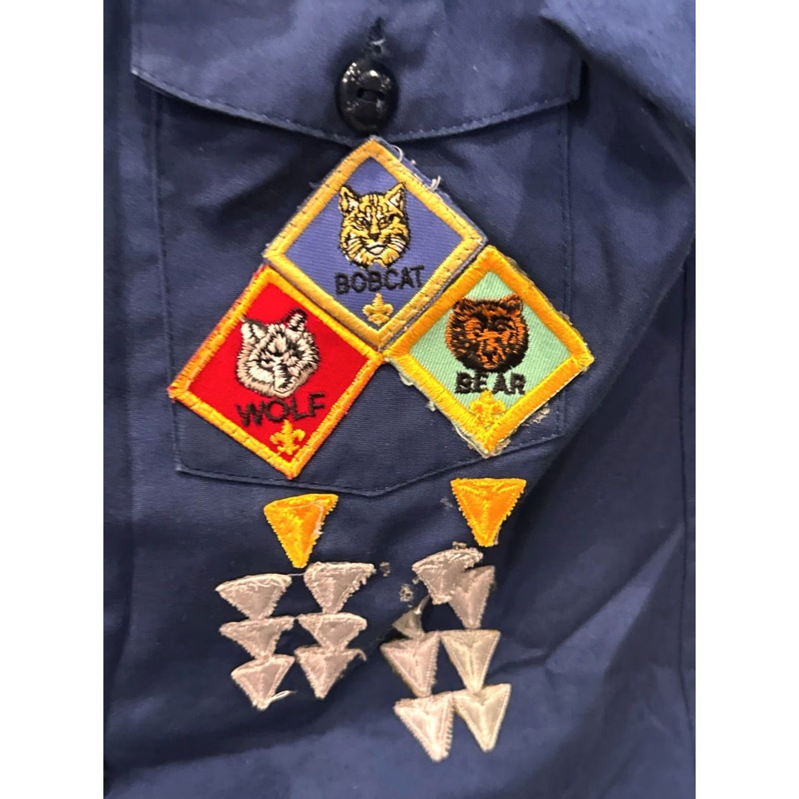 Vintage Boy Scouts Of America Multi Patches SHORT SLEEVE BUTTON UP SHIRT Boys Medium M Sharp Size US M / EU 48-50 / 2 - 7 Thumbnail