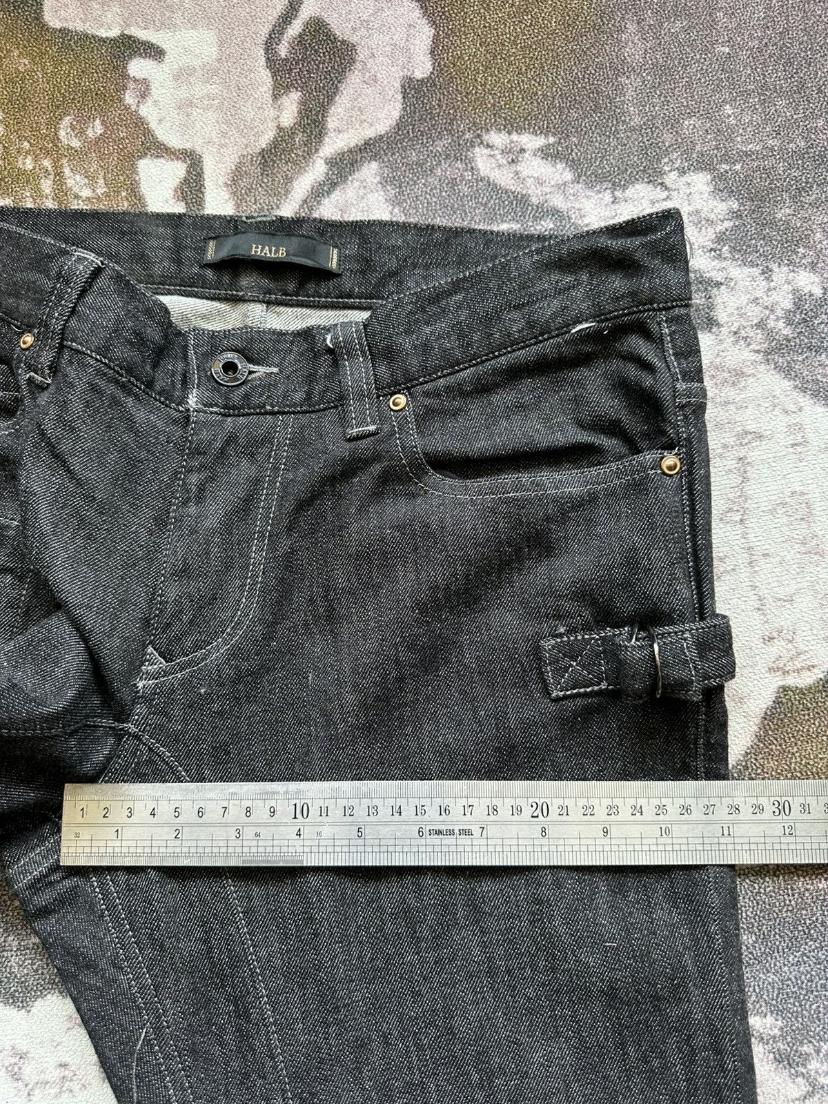 Tete Homme 2010’s HALB by Tete Homme new era hybrid black denim Size US 33 - 18 Thumbnail