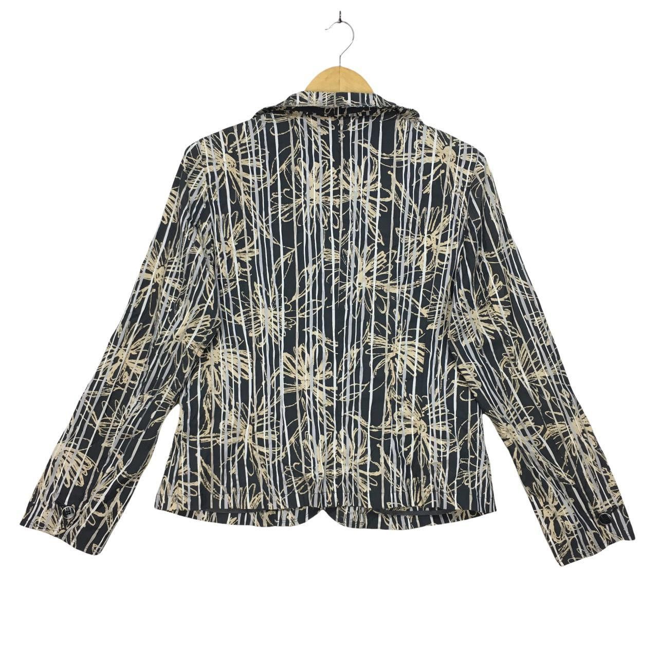 Vintage Vtg BELLUCCI INTERNATIONAL Button Jacket Full Floral Size L / US 10 / IT 46 - 3 Thumbnail
