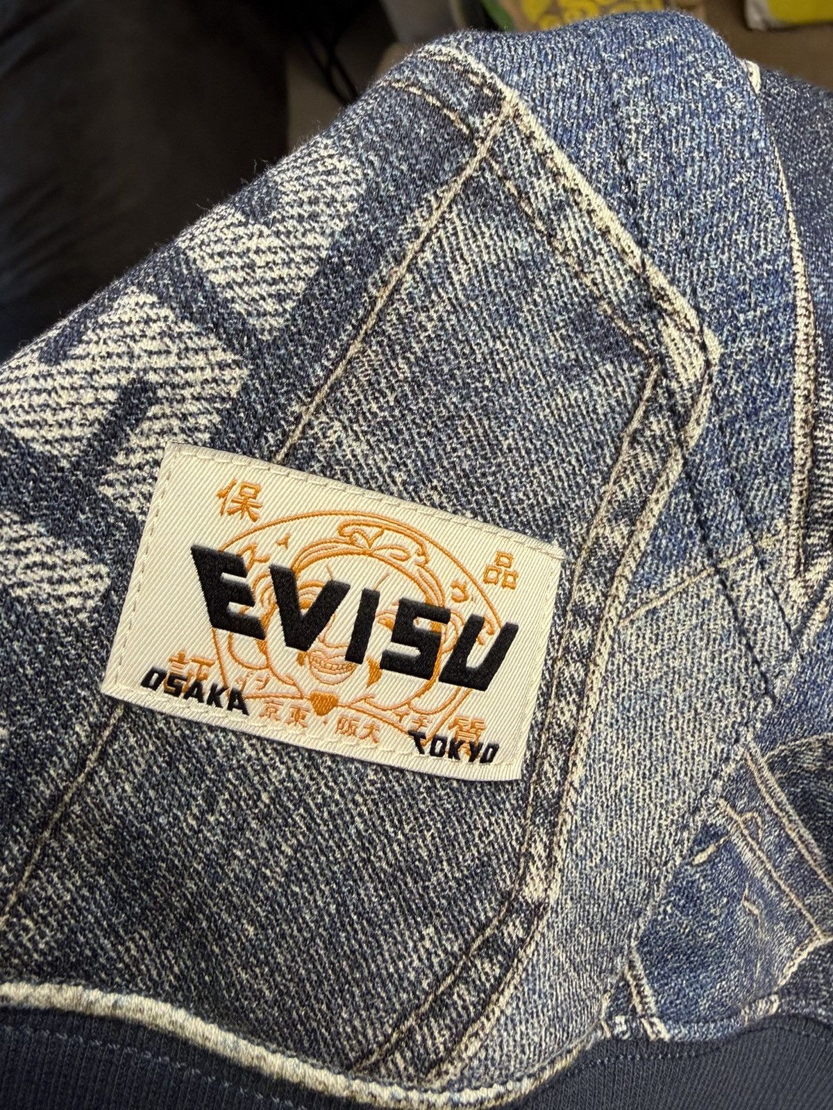 Evisu Evisu All Over Print Hoodie Size US L / EU 52-54 / 3 - 6 Thumbnail