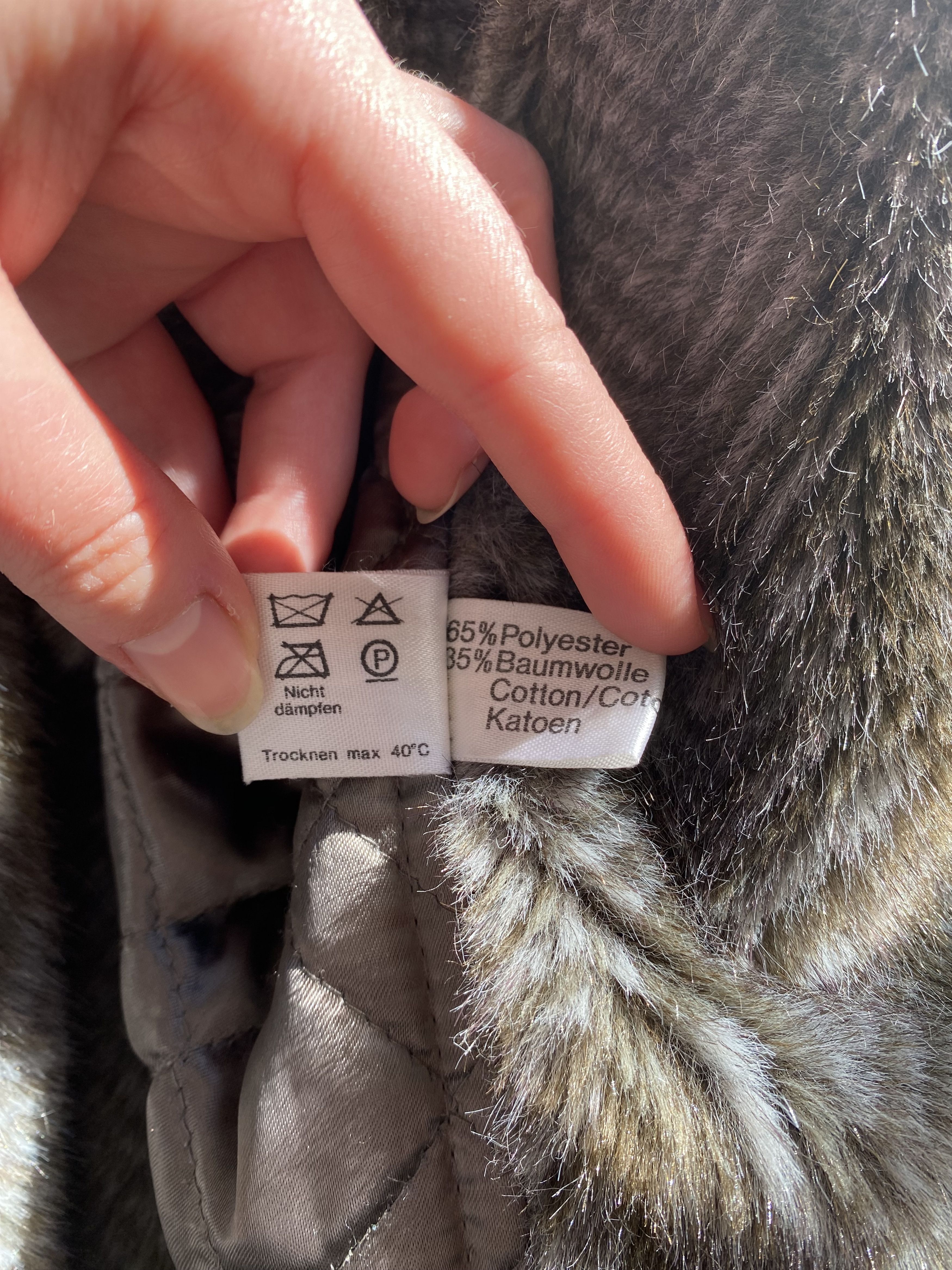 Designer Delmod coat lined with Jolipel faux fur Size M / US 6-8 / IT 42-44 - 10 Thumbnail