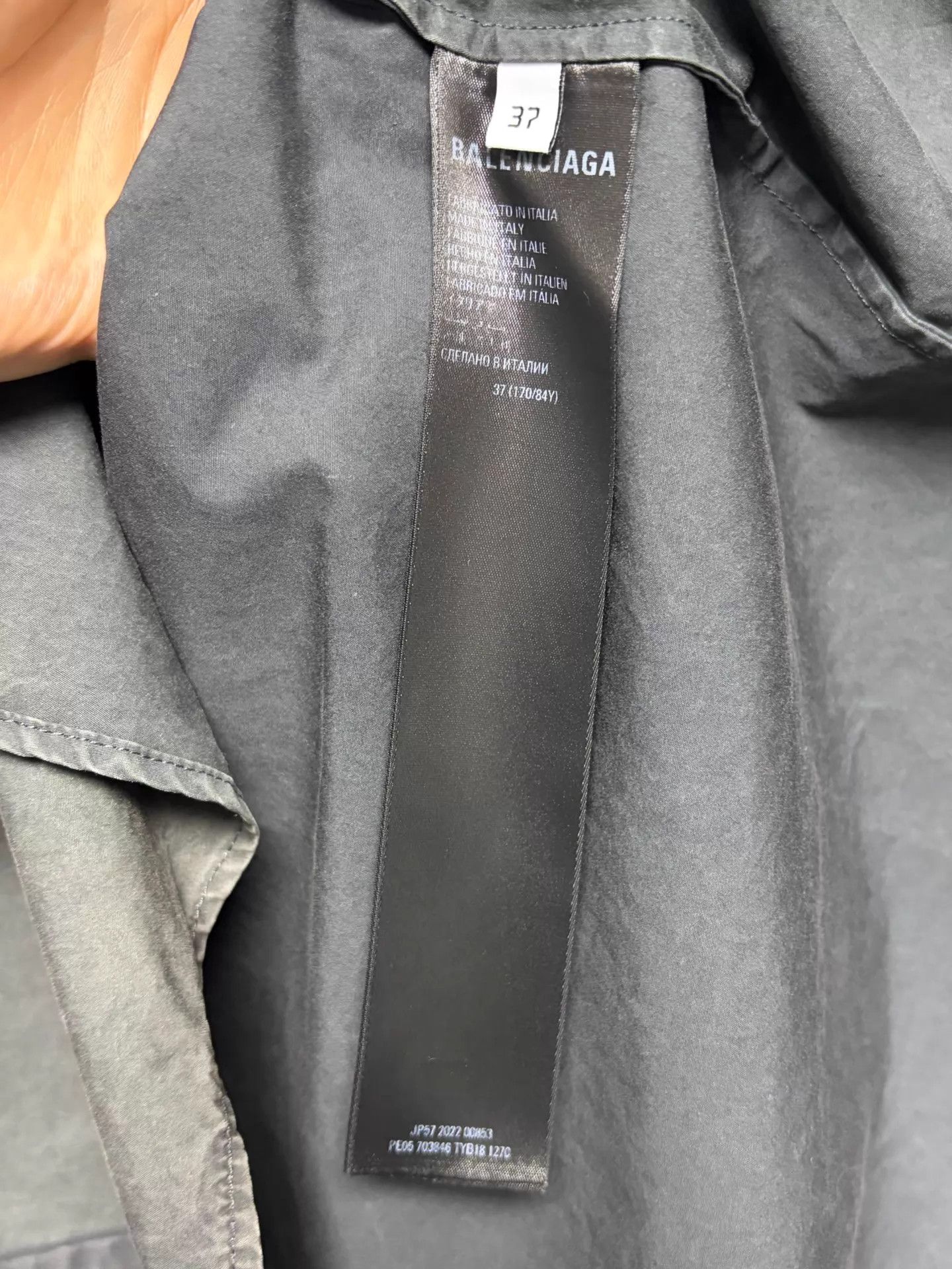 Balenciaga Balenciaga short-sleeve shirt black 37 XS distressed Size US XS / EU 42 / 0 - 5 Thumbnail