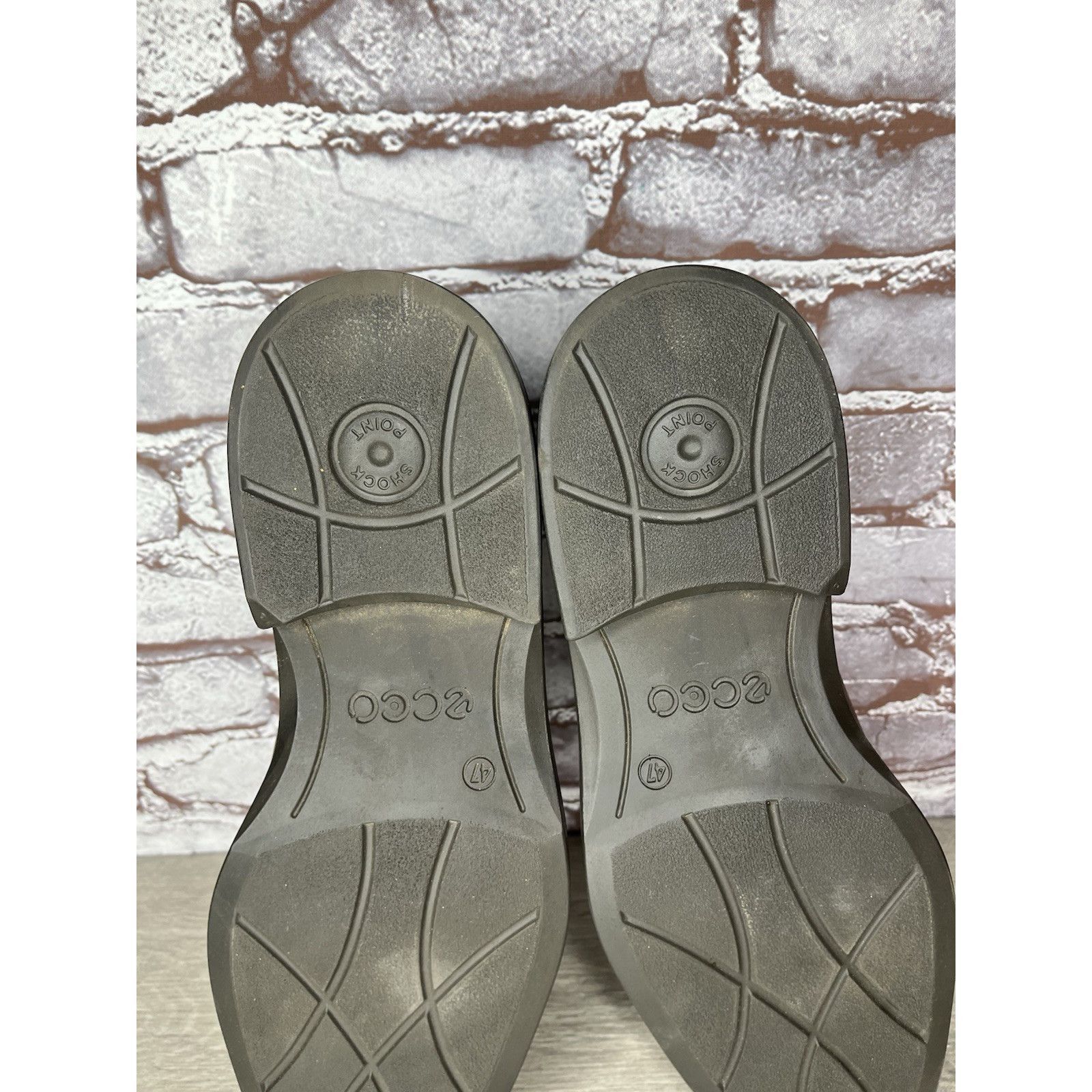 Ecco ECCO Brown Leather Slip On Casual Loafers Comfort Shoes Men Size US 14 / EU 47 - 19 Thumbnail