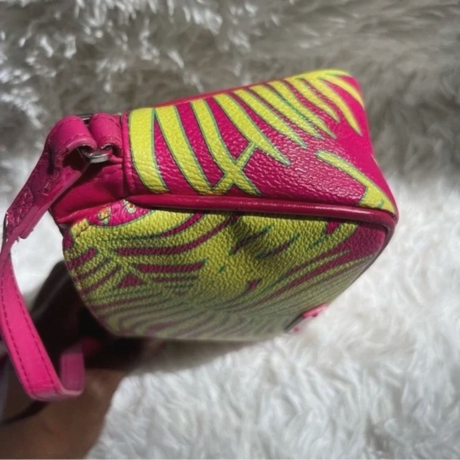Vera Bradley Vera Bradley "Palm Fronds" Small Crossbody Bag - Bright Pink Size ONE SIZE - 4 Thumbnail