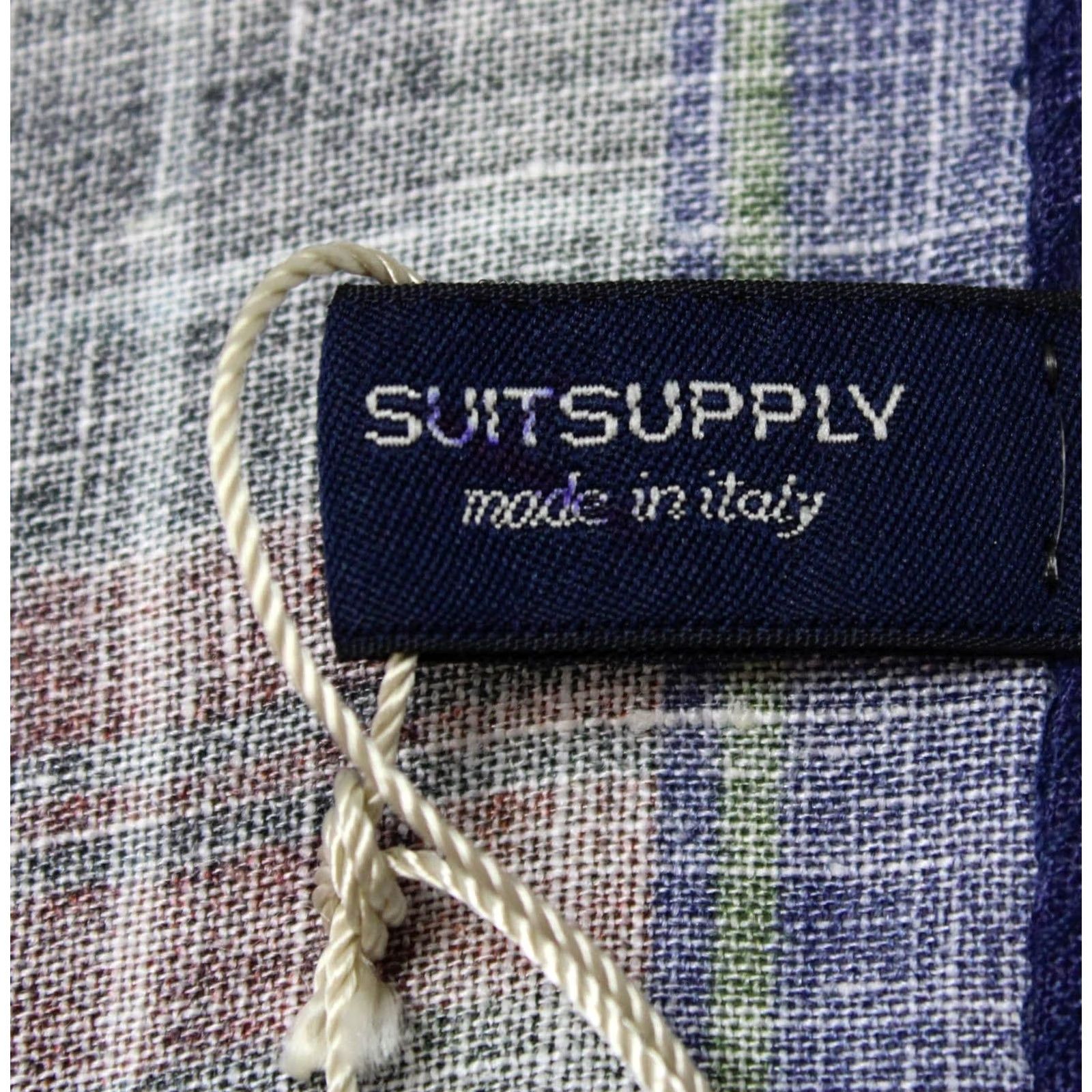 Suitsupply Suitsupply Pocket Check Red Handkerchief Men's ONE SIZE Linen Formal Red Check Handkerchief Linen Formal One Size Suitsupply Mens Size ONE SIZE - 6 Thumbnail