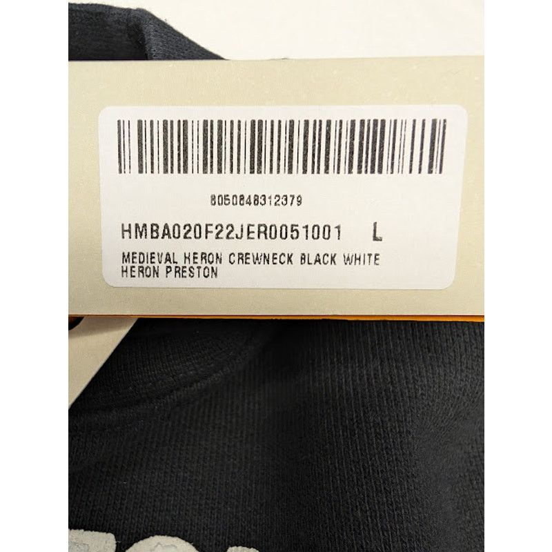 Heron Preston o1rshd1 Medieval Heron Crewneck in Black/White Size US L / EU 52-54 / 3 - 14 Thumbnail