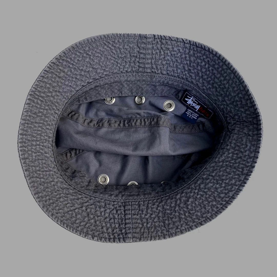 Stussy × Vintage Stüssy 1990s Vintage Logo Label Stussy Bucket Hat Size ONE SIZE - 4 Thumbnail