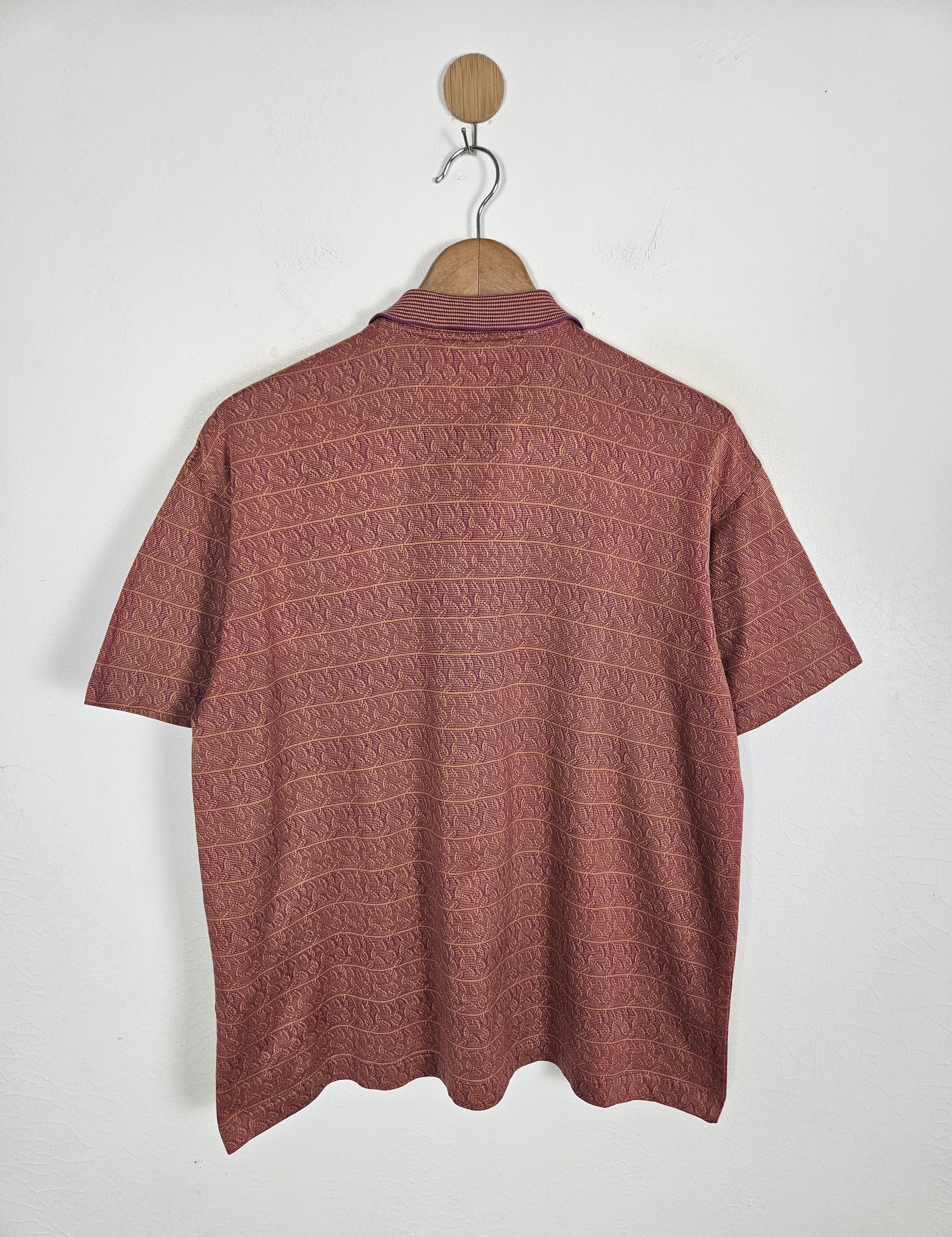 Designer × Vintage × Yves Saint Laurent Vintage Yves Saint Laurent Ysl Monogram Paisley Polo Size US L / EU 52-54 / 3 - 3 Thumbnail