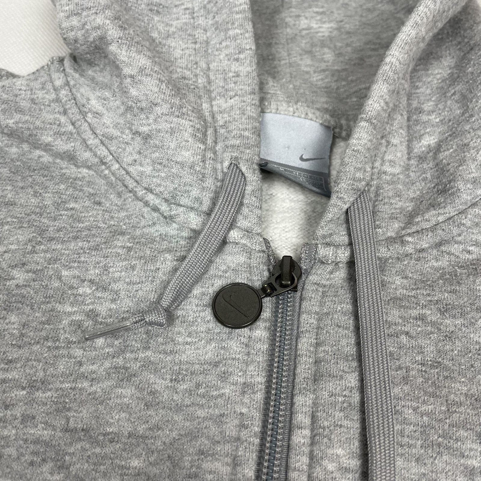 Nike × Vintage Nike Men's Heather Gray Long Sleeve Full Zip Hoodie Medium Size US M / EU 48-50 / 2 - 3 Thumbnail