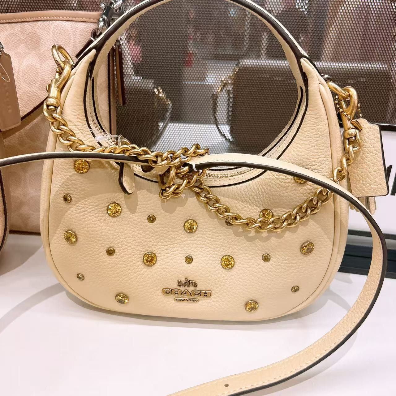 Coach Carmen Mini Crossbody Bag With Crystal CAK87 Size ONE SIZE - 2 Thumbnail