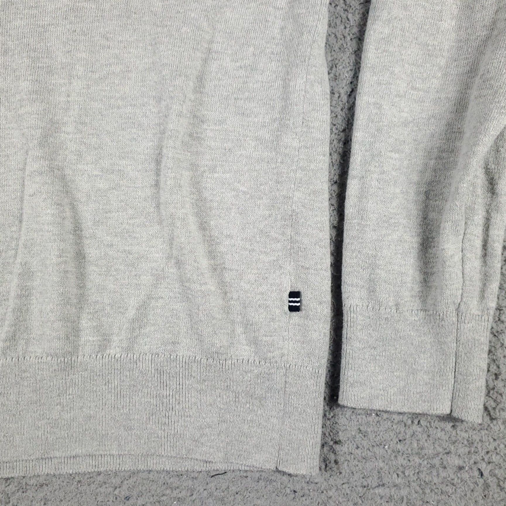 Nautica Nautica Mens Small Gray V Neck Casual Pullover Sweater Size US S / EU 44-46 / 1 - 4 Thumbnail